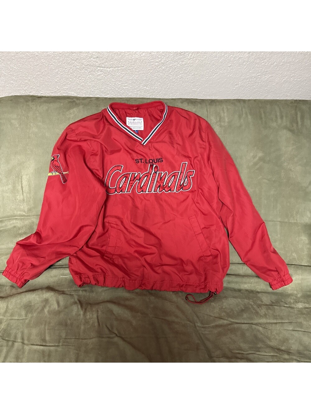 St. Louis Cardinals Jacket Mens M Red MLB Baseball Genuine Merchandise